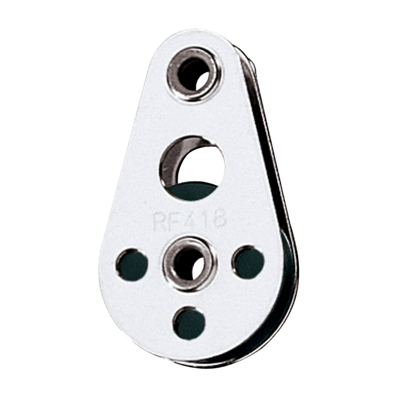 Ronstan Wire Block - Tubular Rivet Head w/Nylatron Sheave - 25mm (1") Sheave Diameter [RF418] - Essenbay Marine