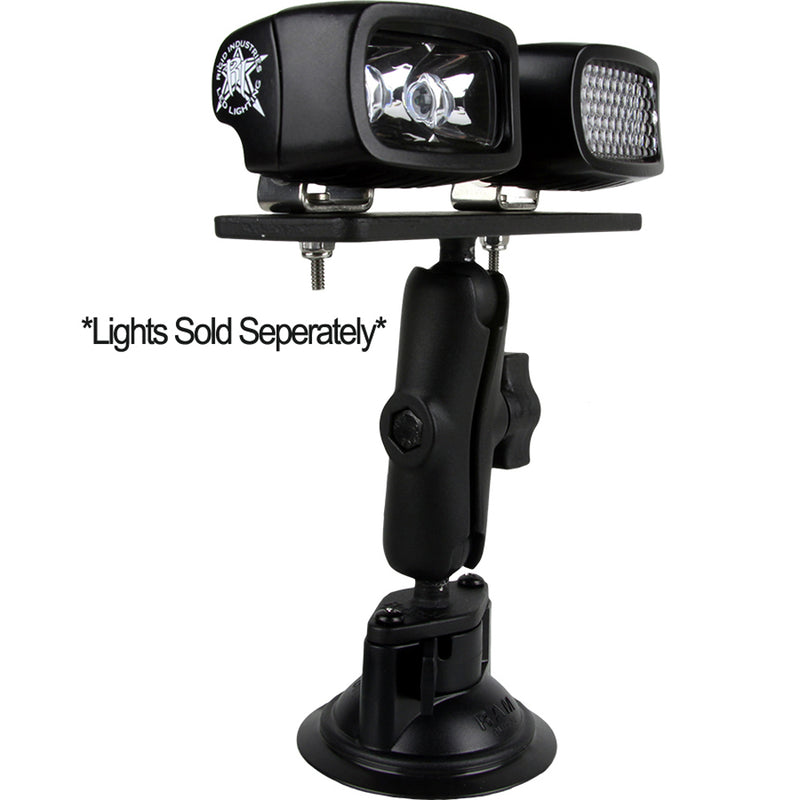 RIGID Industries RAM Suction 3.7" Arm - 6.25" x 2" Plate [40063] - Essenbay Marine