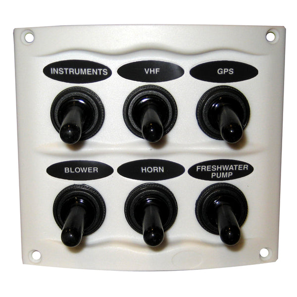 BEP Waterproof Panel - 6 Switches - White [900-6WPW] - Essenbay Marine