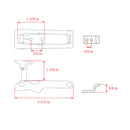 Whitecap 6038 - Draw Latch Black Nylon - Essenbay Marine