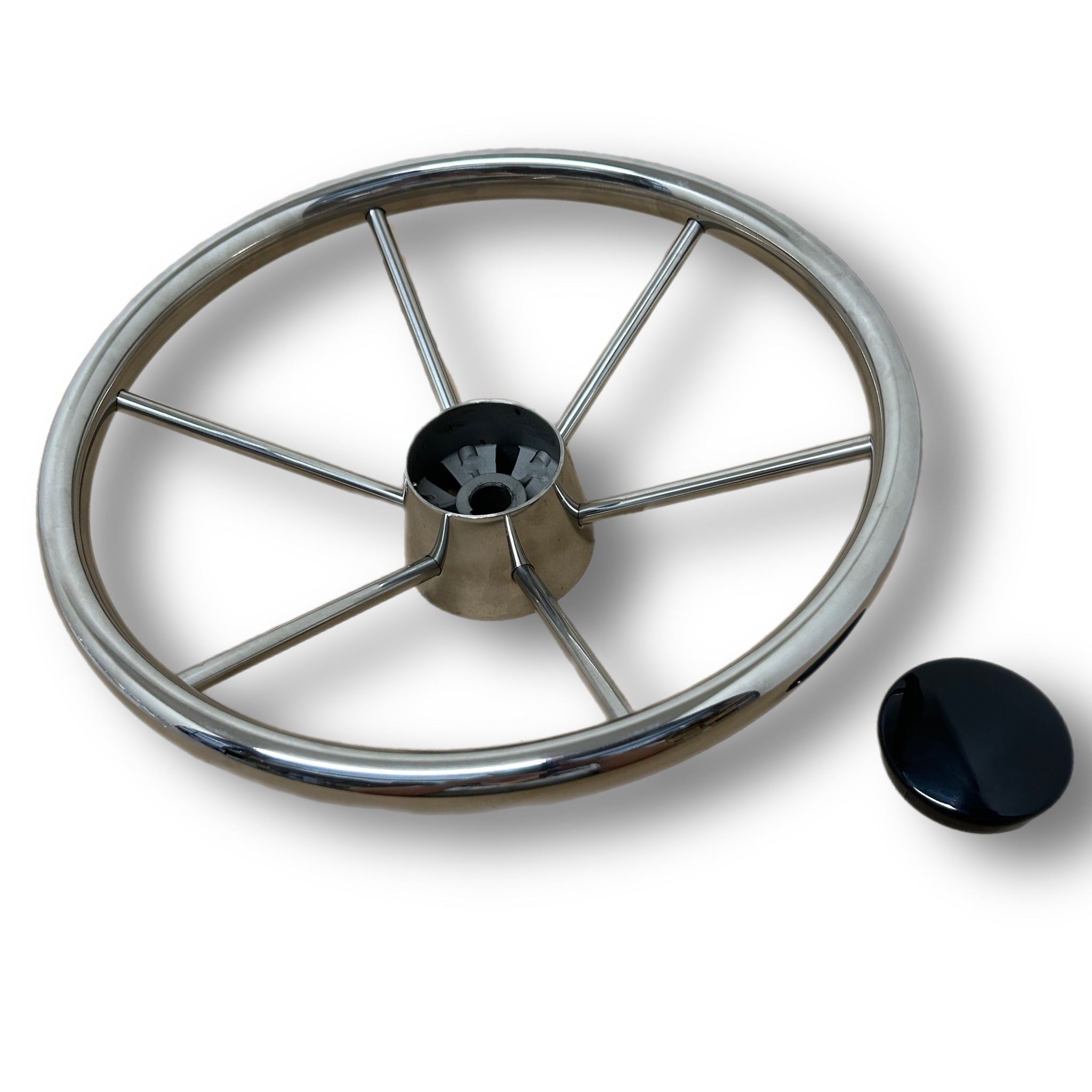 15-1/2" Destroyer 5-Spoke SS Steering Wheel 25 Deg Dish SSSW15.50X4.00