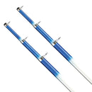 Tigress 15 Telescoping Fiberglass Outrigger Poles - 1-1/8" O.D. - White/Blue - Pair [88200] - Essenbay Marine