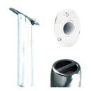 Tigress Oval Head SS Gunnel Mount Rod Holder - 30 Degree - 9" [88525] - Essenbay Marine