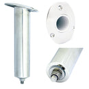 Tigress 3 Hole Swivel Oval Head Rod Holder - 15 Degree - 10-1/2" [88524] - Essenbay Marine