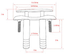 WHITECAP MARINE PRODUCTS 4-1/2" Stainless Steel E-Z Pull Up Cleat 6754 - Essenbay Marine