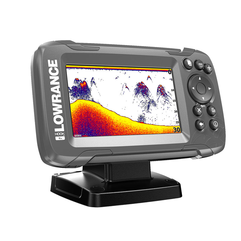 Lowrance HOOK2-4x 4" Bullet Fishfinder Transom Mount Bullet Skimmer Transducer [000-14012-001] - Essenbay Marine