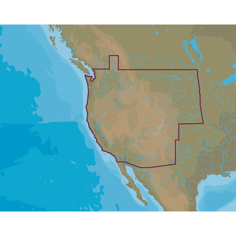 C-MAP 4D Lakes NA-D071 West US Lakes [M-NA-D071-MS] - Essenbay Marine