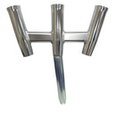 Tigress GS Trident Rod Holder - Bent Butt - Polished Aluminum [88160] - Essenbay Marine