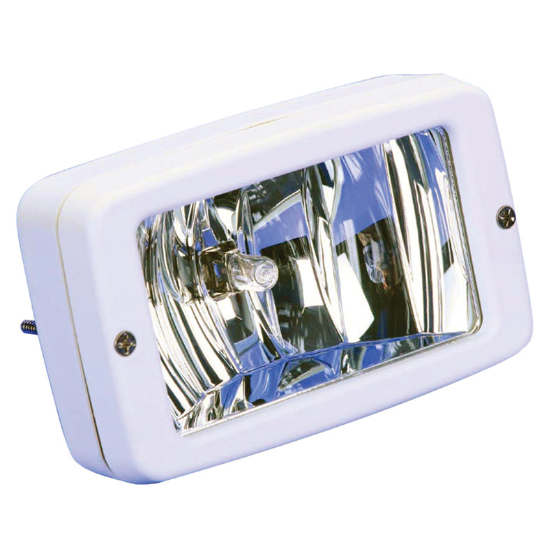 Marinco Flush Mount Halogen Deck Lamp - 12V - 55W - White [ML-005NWW] - Essenbay Marine