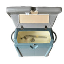 Zodiac Optima Blue Gray Fiberglass Leaning Post w/ Flip Up Cushion & Door Z61236 - Essenbay Marine