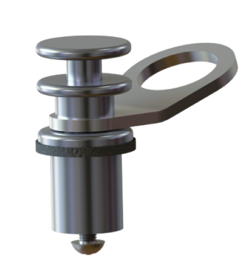 TACO FENDER LOCK, ALUMINUM CLEAR SATIN  F18-0186VEL - Essenbay Marine