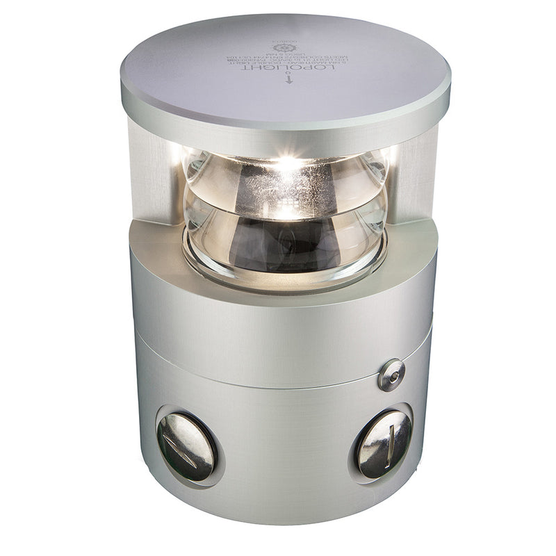 Lopolight 225 Double Masthead Light - 6NM - Silver Housing [300-138] - Essenbay Marine