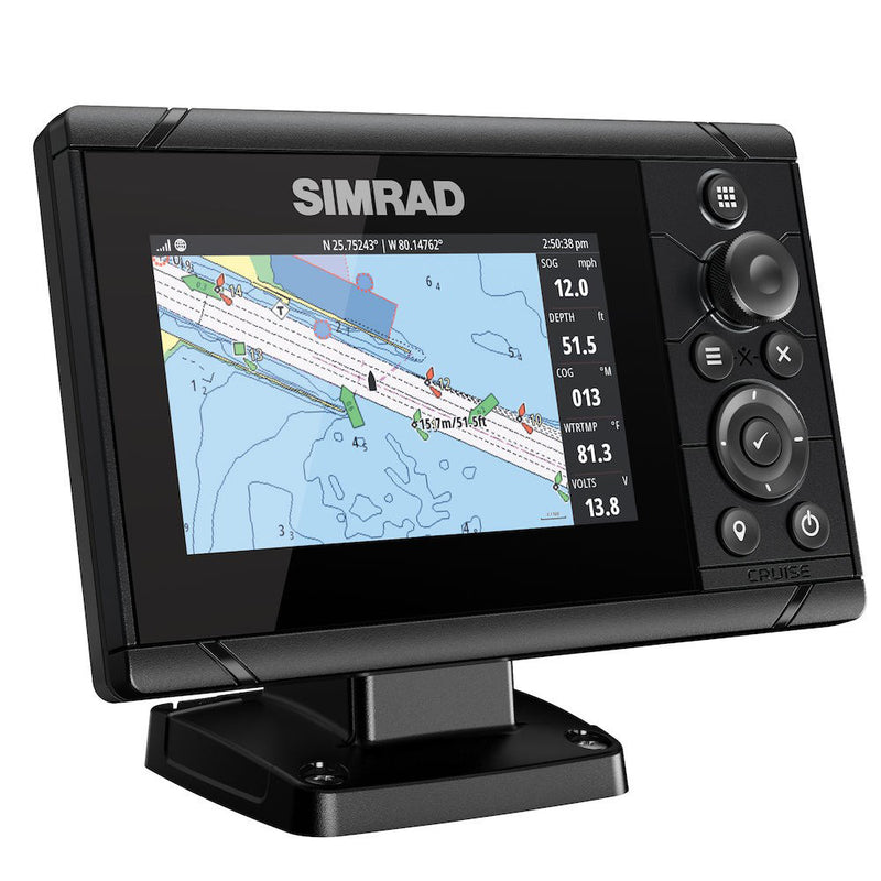 Simrad Cruise 5 US Coastal w/83/200 Transom Mount Transducer [000-14995-001] - Essenbay Marine