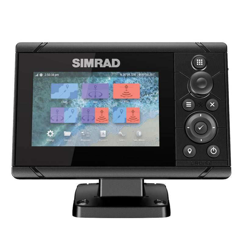 Simrad Cruise 5 US Coastal w/83/200 Transom Mount Transducer [000-14995-001] - Essenbay Marine