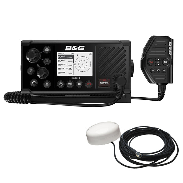 BG V60-B VHF Marine Radio w/DSC, AIS (Receive  Transmit)  GPS-500 GPS Antenna [000-14819-001] - Essenbay Marine