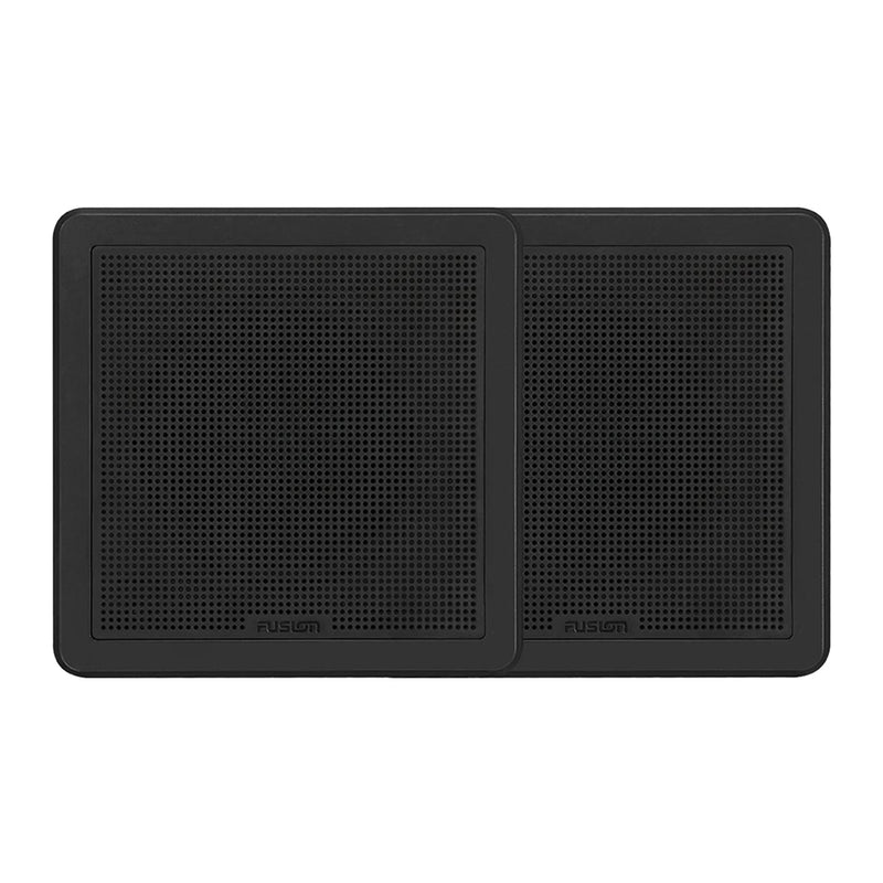 Fusion FM-65SB FM Series 6.5" 120 Flush Mount Square Marine Speakers - Black Grill - 120W [010-02299-11] - Essenbay Marine