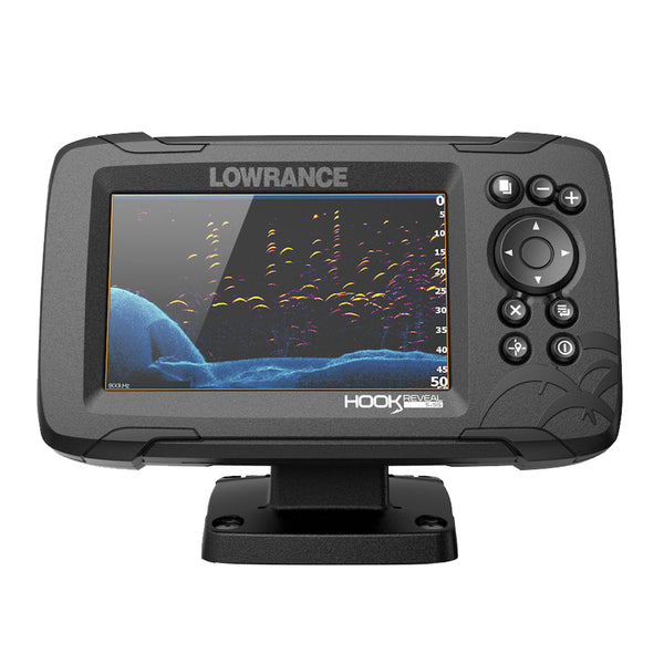 Lowrance HOOK Reveal 5x Fishfinder w/SplitShot Transducer  GPS Trackplotter [000-15503-001] - Essenbay Marine