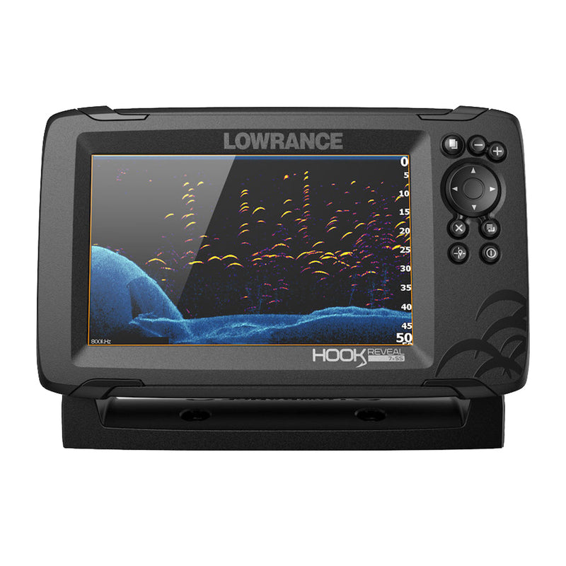 Lowrance HOOK Reveal 7x Fishfinder w/SplitShot Transom Mount Transducer [000-15514-001] - Essenbay Marine