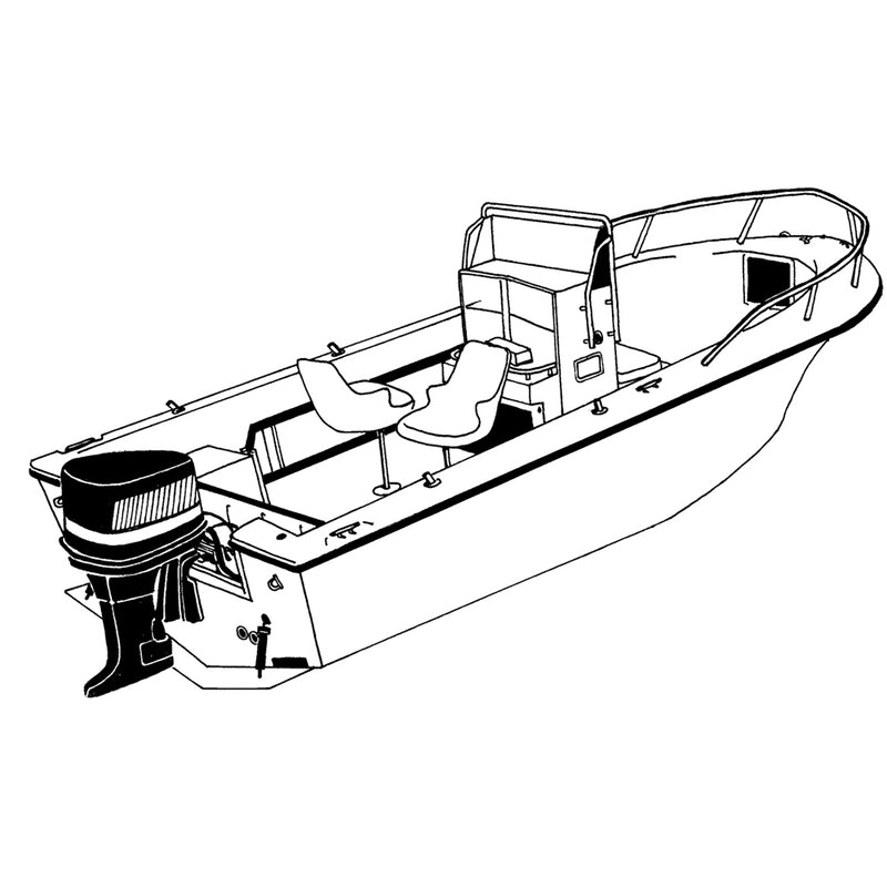 Carver Performance Poly-Guard Styled-to-Fit Boat Cover f/20.5 V-Hull Center Console Fishing Boat - Grey [70020P-10] - Essenbay Marine