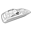 Carver Performance Poly-Guard Styled-to-Fit Boat Cover f/20.5 Sterndrive Deck Boats w/Walk-Thru Windshield - Grey [95120P-10] - Essenbay Marine