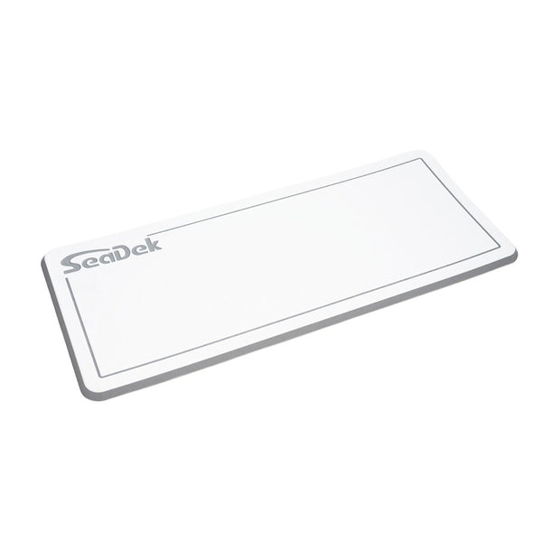 SeaDek Large Helm Pad - White/Storm Grey w/SeaDek Logo [37926-80375] - Essenbay Marine