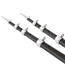 Tigress XD 3K Carbon Fiber Telescoping Outrigger Poles - 21 - Matte Black/ Silver - Pair [88679-4] - Essenbay Marine