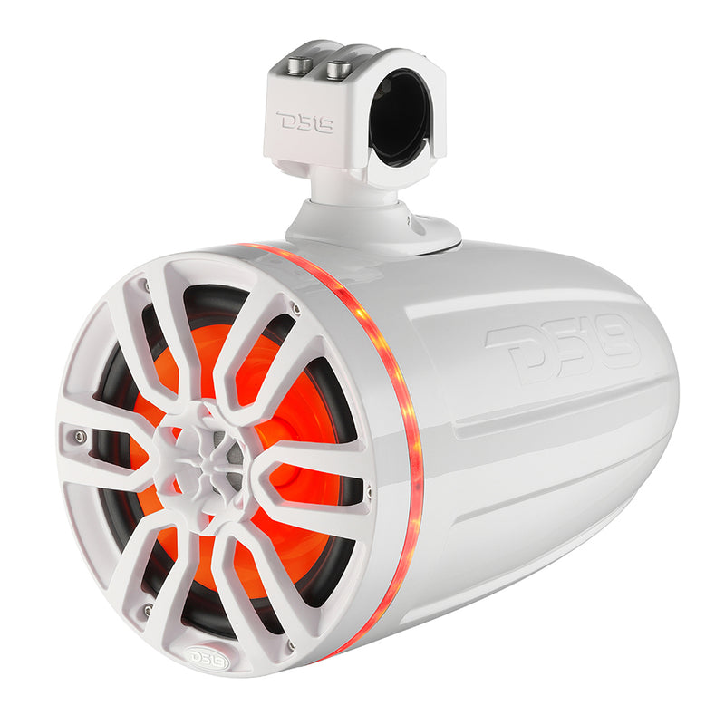 DS18 X Series HYDRO 8" Wakeboard Pod Tower Speaker w/RGB LED Light - 375W - White [NXL-X8TP/WH] - Essenbay Marine