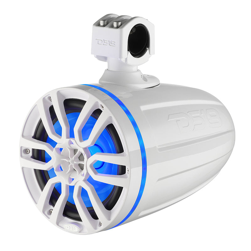 DS18 X Series HYDRO 8" Wakeboard Pod Tower Speaker w/RGB LED Light - 375W - White [NXL-X8TP/WH] - Essenbay Marine