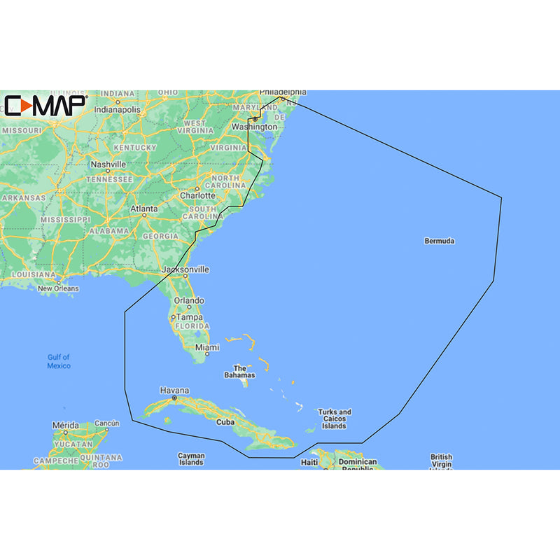 C-MAP M-NA-Y203-MS Chesapeake Bay to Bahamas REVEAL Coastal Chart [M-NA-Y203-MS] - Essenbay Marine