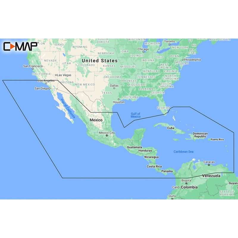 C-MAP M-NA-Y205-MS Central America  Caribbean REVEAL Coastal Chart [M-NA-Y205-MS] - Essenbay Marine