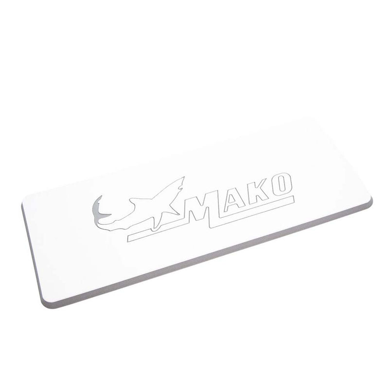 SeaDek Mako Logo Helm Pad - White/Storm Grey Embossed [39638-80375] - Essenbay Marine