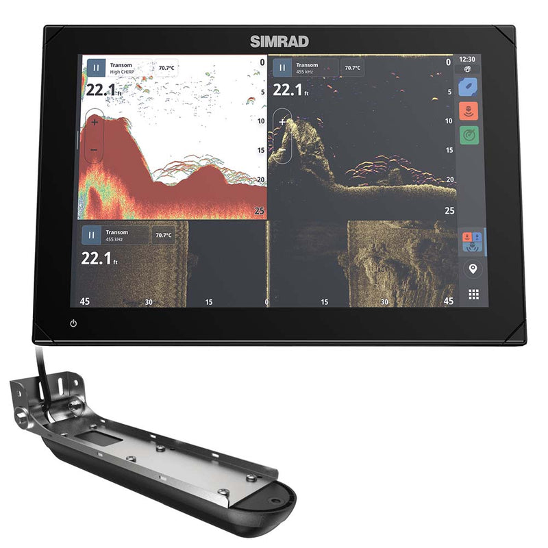 Simrad NSX 3012 12" Combo Chartplotter  Fishfinder w/Active Imaging 3-in-1 Transducer [000-15367-001] - Essenbay Marine