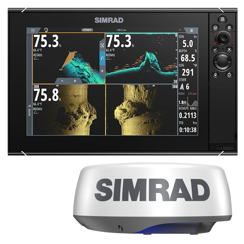 Simrad NSS12 evo3S Combo Multi-Function Chartplotter/Fishfinder Radar Bundle HALO20+ - No HDMI Video Outport [000-15555-002] - Essenbay Marine