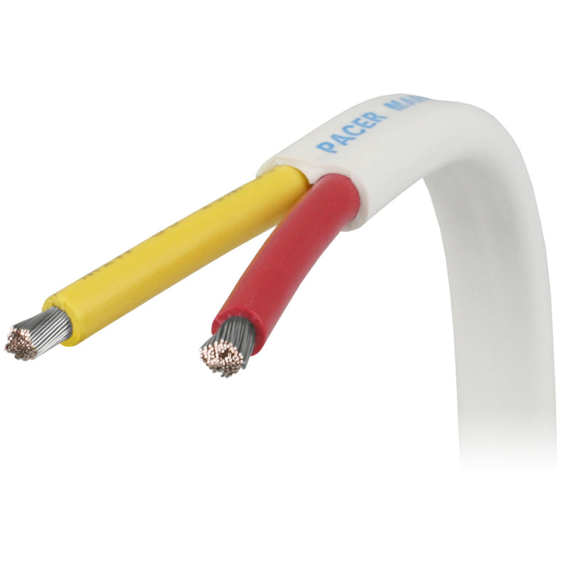 Pacer 16/2 AWG Safety Duplex Cable - Red/Yellow - 500 [W16/2RYW-500] - Essenbay Marine