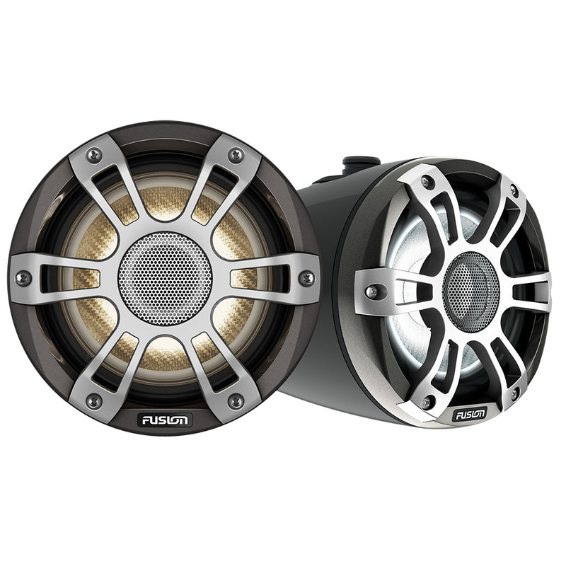 Fusion Signature Series 3i 6.5" Wake Tower CRGBW Speakers - Black [010-02771-51] - Essenbay Marine