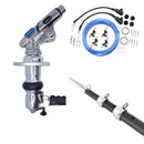 Tigress XD Crank Top Mount System - 18 - Carbon Fiber XD Black/Silver Outriggers Pro Series Double Rigging Kit [88679-03] - Essenbay Marine