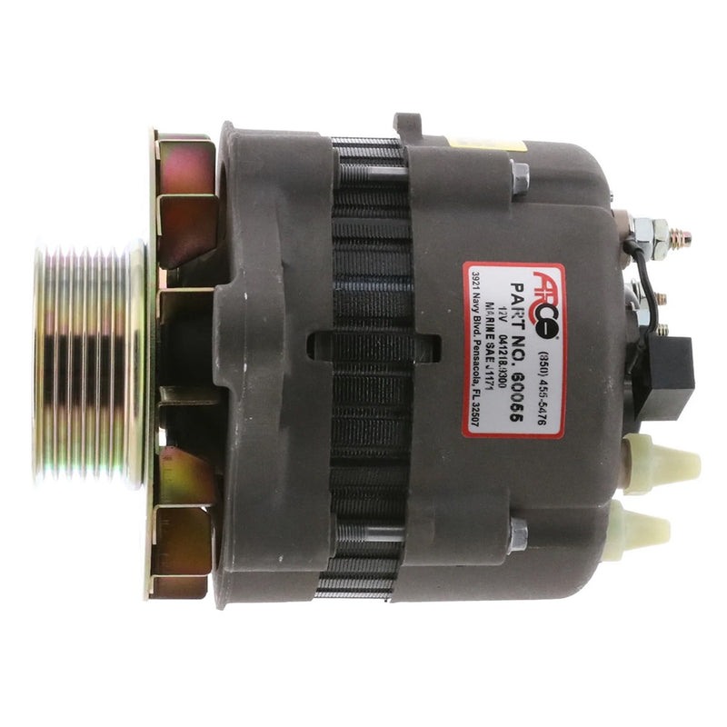 ARCO Marine Premium Replacement Alternator w/Multi-Groove Pulley - 12V 55A [60055] - Essenbay Marine