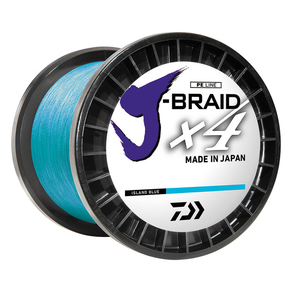 Daiwa J-BRAID x4 Braided Line - 30 lbs - 300 yds - Island Blue [JB4U30-300IB] - Essenbay Marine