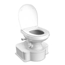 Dometic White M65 Marine Gravity Toilet - Standard Seat Size w/Foot Pedal [312070001] - Essenbay Marine