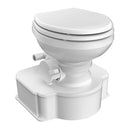 Dometic White M65 Marine Gravity Toilet - Elongated Seat Size w/Foot Pedal [312500001] - Essenbay Marine