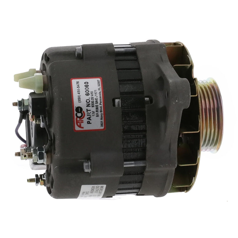 ARCO Marine Premium Replacement Alternator w/Multi-Groove Serpentine Pulley - 12V  65A [60060] - Essenbay Marine