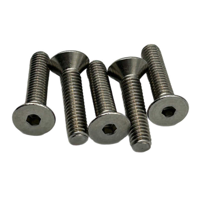 Alloy Fasteners 316 Stainless Steel Hex Drive Flat Head Screw HFCSSS21C22 Pack of 5 - Essenbay Marine