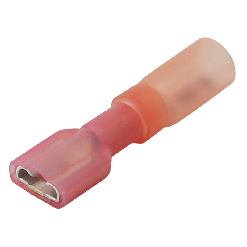 Pacer 22-18 AWG Heat Shrink Female Disconnect - 25 Pack [TDE18-250FI-25] - Essenbay Marine