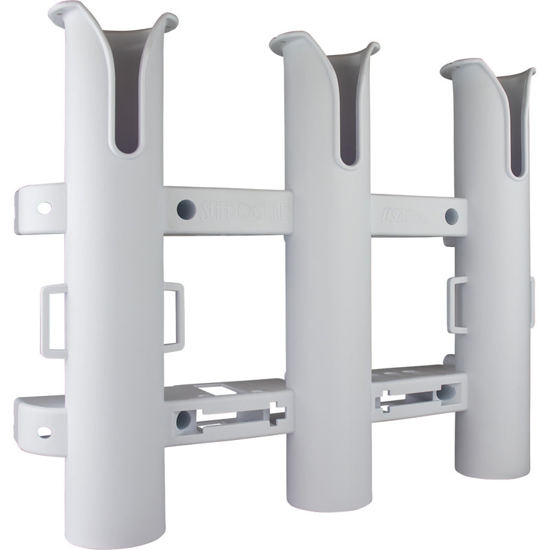 Sea-Dog Triple Threat Three Pole Rod Holder - White [325032-1] - Essenbay Marine