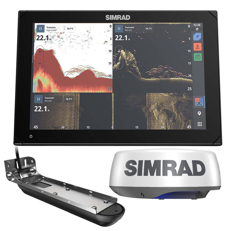 Simrad NSX 3012 Radar Bundle - HALO20+ Radar Dome  Active Imaging 3-in-1 Transducer [000-15378-001] - Essenbay Marine