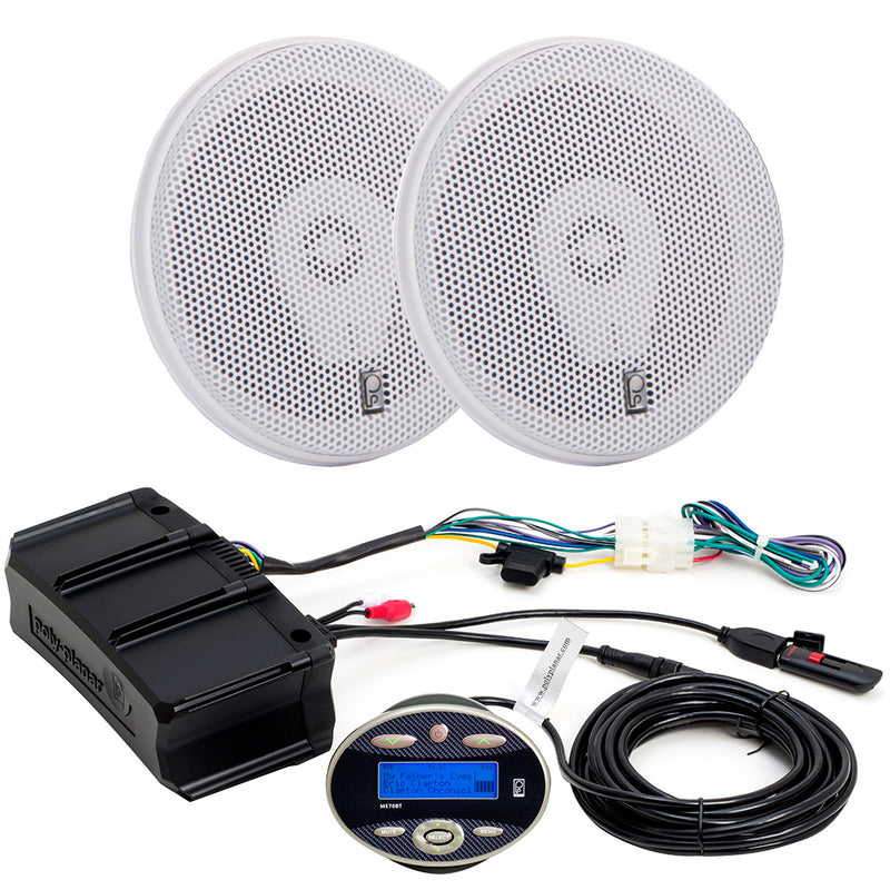 Poly-Planar Amplifier Package w/ME70BT  MA-8505W Speakers [ME70BTW8505W] - Essenbay Marine