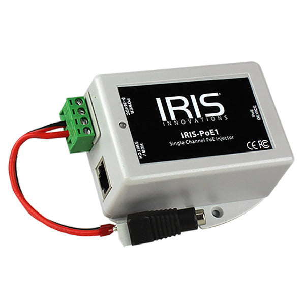 Iris Single Channel PoE Injector - 8-36VDC Input Voltage  48VDC Output [POE1] - Essenbay Marine