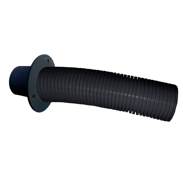 Trident Marine 4 Black Stern Flex Hose w/Transom Flange [TFK-4] - Essenbay Marine