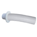 Trident Marine 10 White Stern Flex Hose w/Transom Flange [TFK-10W] - Essenbay Marine