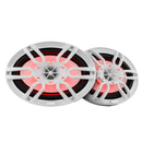 DS18 HYDRO 6 x 9" 2-Way Marine Speakers w/Integrated RGB LED Lights - 375W - White [NXL-69/WH] - Essenbay Marine